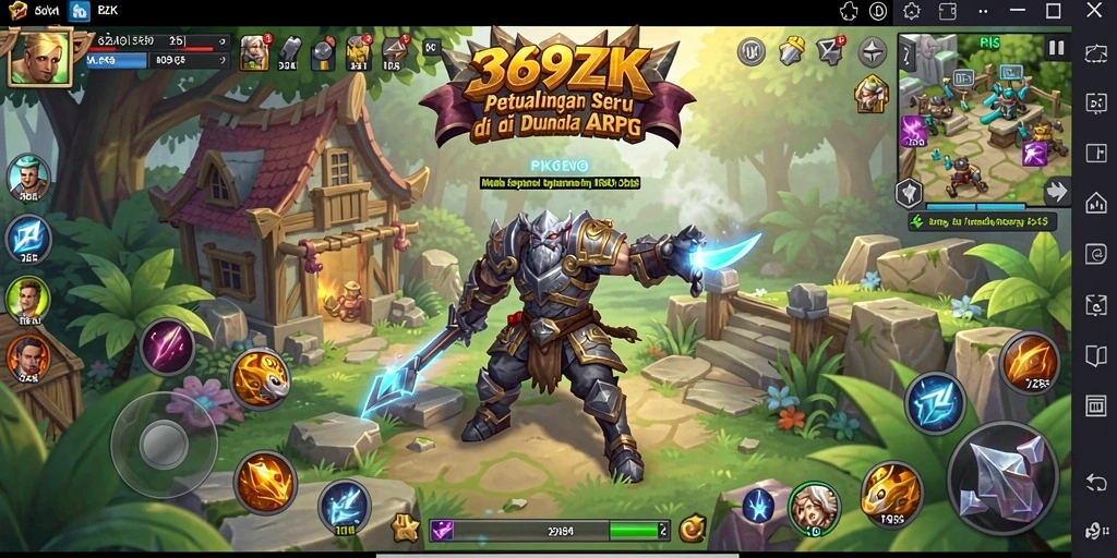 Tampilan menakjubkan dari gameplay ARPG 369ZK yang mendebarkan.