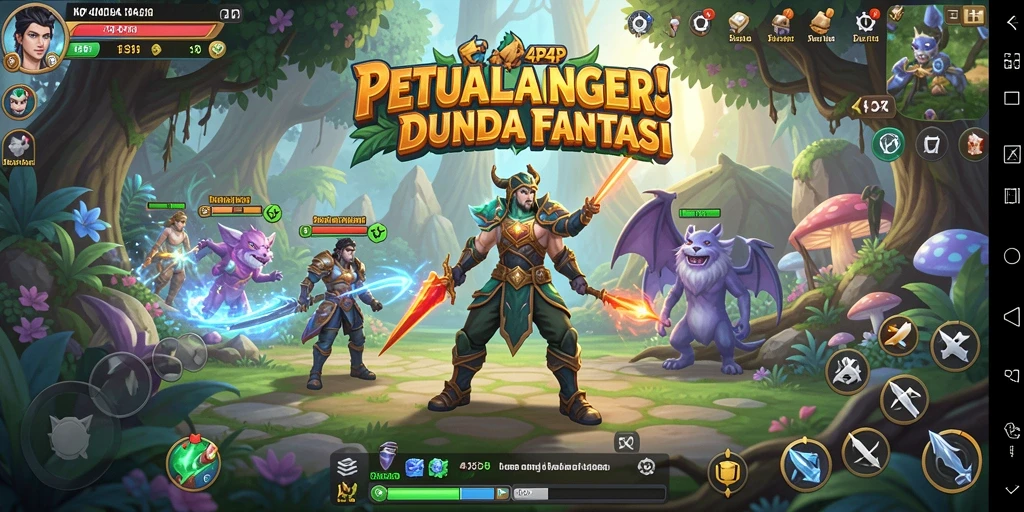 Gameplay menyenangkan dengan karakter unik dalam dunia petualangan.