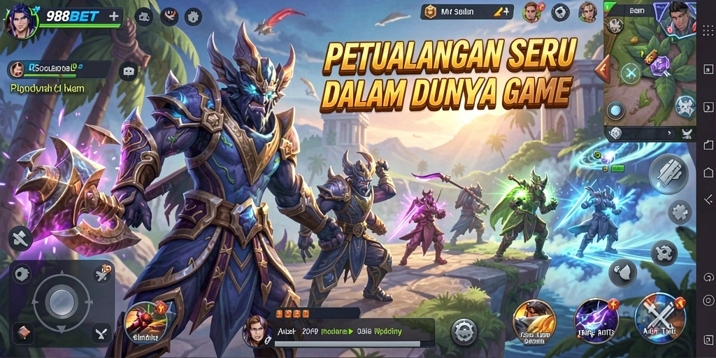 Screenshot gameplay 988BET yang menampilkan petualangan seru dan menantang.