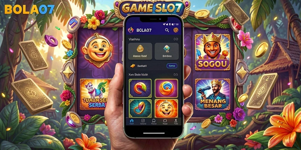 Tampilan seru dan menarik dari gameplay BOLA07.