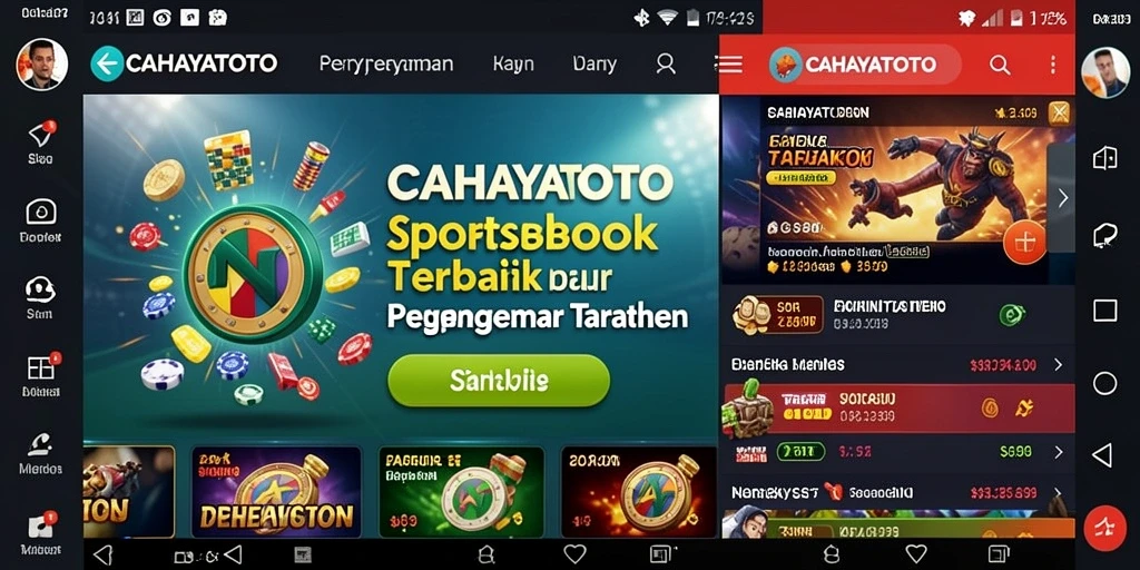 Screenshot utama CAHAYATOTO menampilkan antarmuka taruhan yang informatif dan modern.