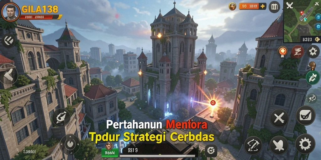 Gameplay menara pertahanan yang mendebarkan di GILA138.