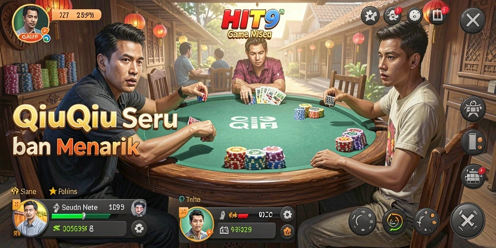 Tampilan gameplay seru dari HIT9 yang penuh strategi QiuQiu.