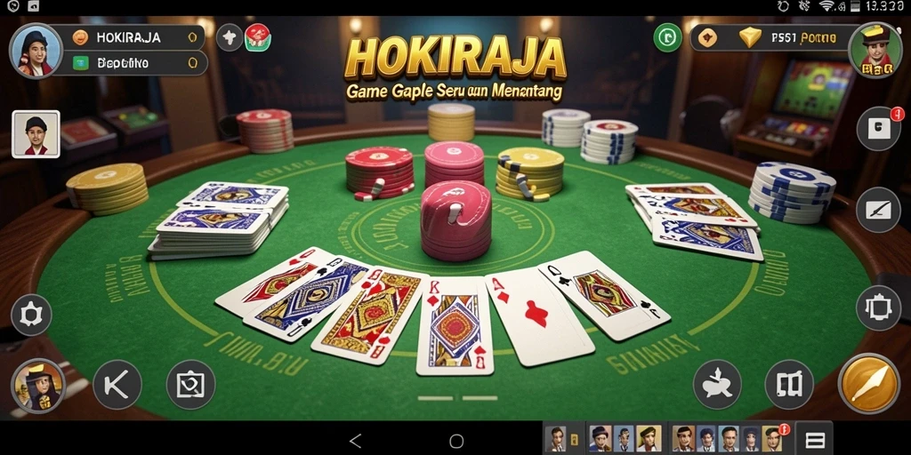 Tampilan utama gameplay HOKIRAJA yang seru dan interaktif.