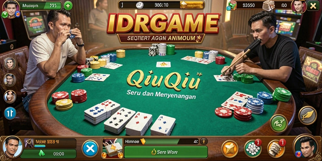 Screenshot gameplay QiuQiu yang menegangkan di IDRGAME.