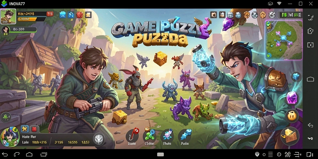 Screenshot gameplay <strong>INOVA77</strong> yang menampilkan tantangan puzzle yang mengasyikkan.