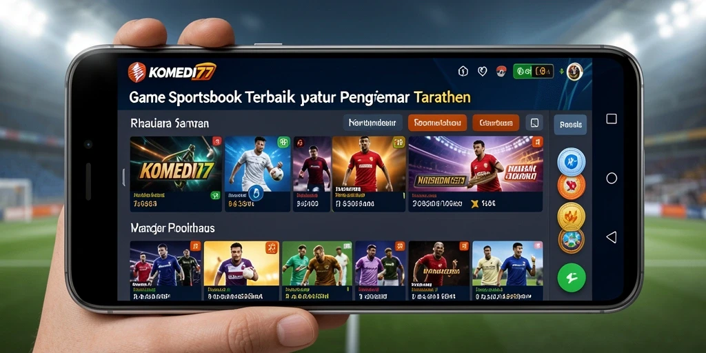Tampilan menarik dari gameplay Sportsbook KOMEDI77.