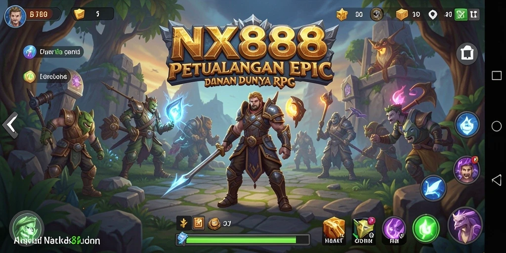 Tangkap momen seru dalam gameplay RPG di NX888.