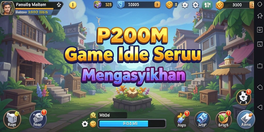 Tampilan gameplay P200M yang menarik dan seru.