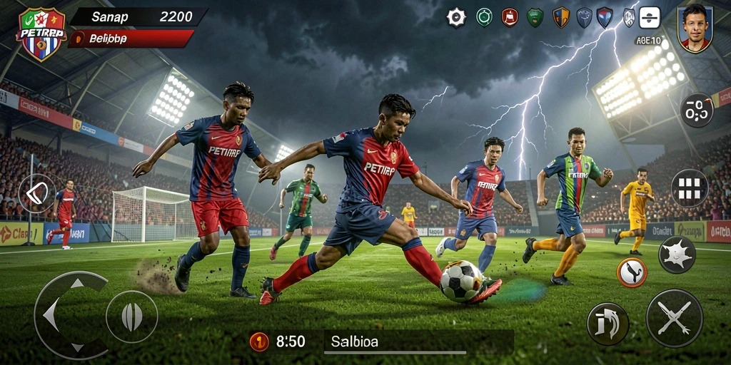 Tampilan gameplay seru dalam PETIRRP yang memukau.