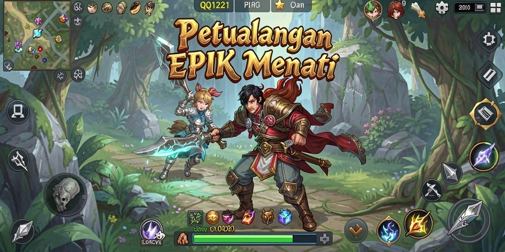 Tampilan gameplay mendebarkan di dunia RPG QQ1221.