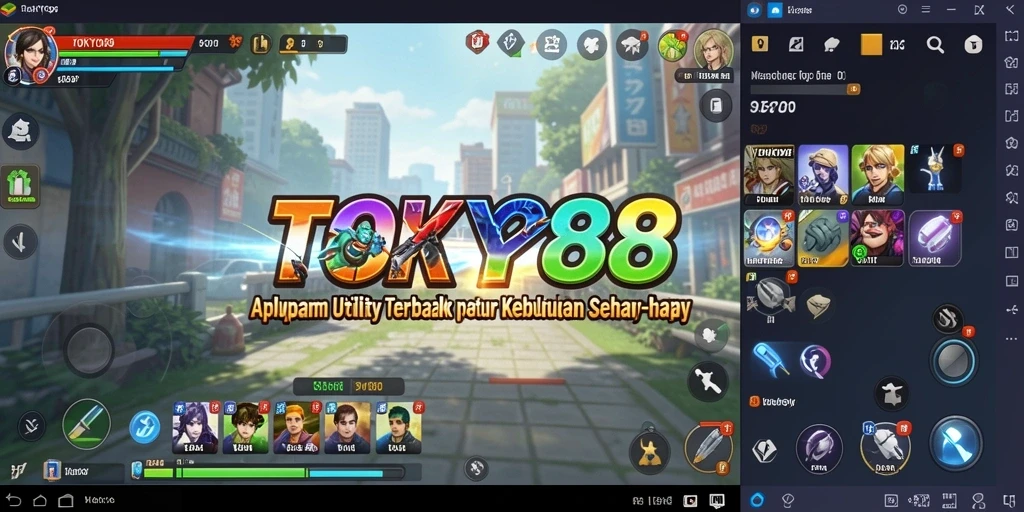 Tampilan antarmuka utama TOKYO88 yang sederhana dan fungsional.