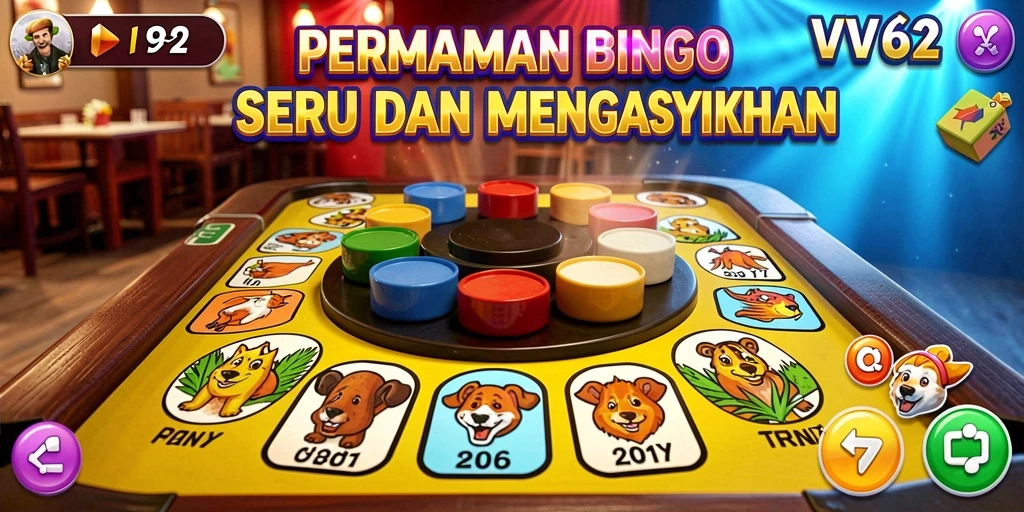 Tampilan gameplay <strong>VV62</strong> yang menarik dan interaktif dalam permainan Bingo.