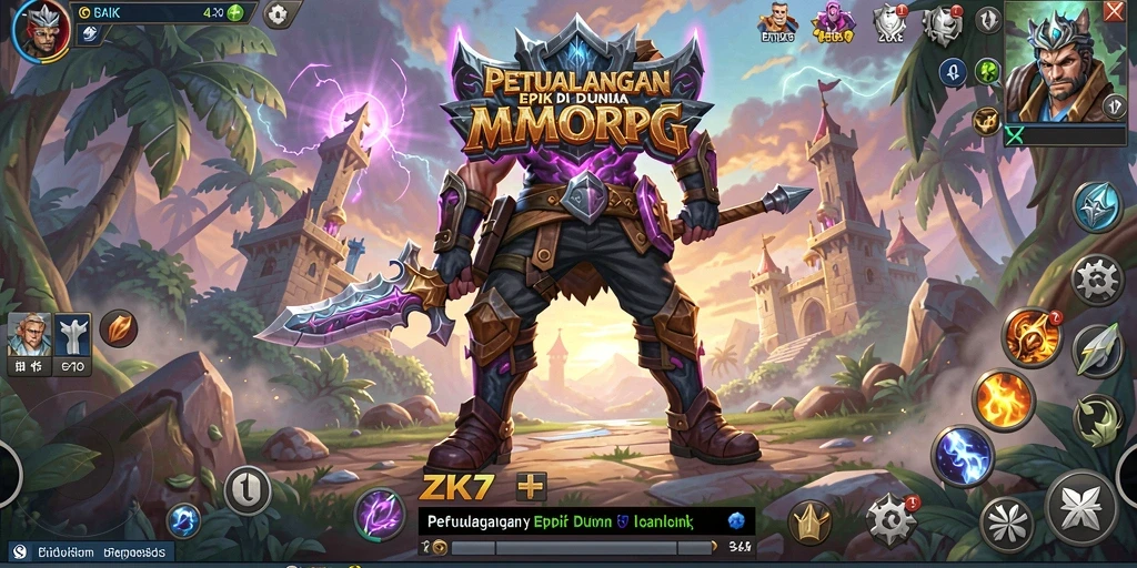 Tampilan menarik dari gameplay <strong>ZK7</strong> yang penuh aksi dan petualangan.