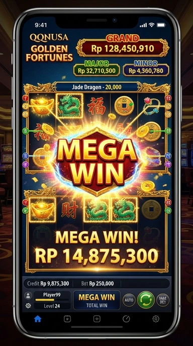 Screenshot aplikasi QQNUSA yang menunjukkan kategori aplikasi.